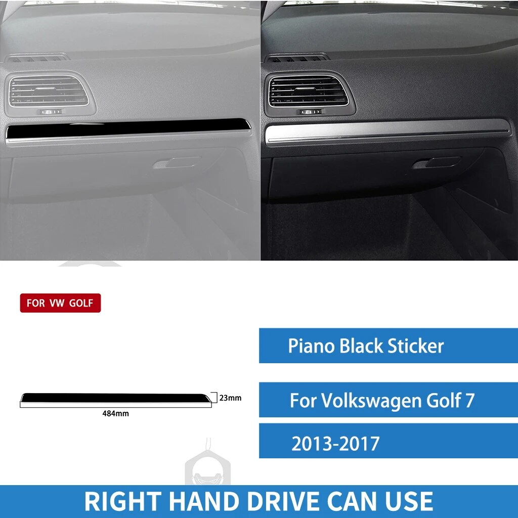 

Наклейка Черная для Volkswagen Golf 7 GTI Mk7 2013 2014 2015 2016