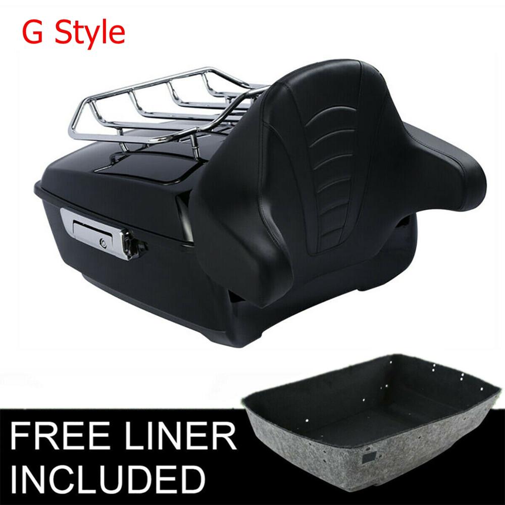 

Мотоциклетная спинка багажника King Pack 13,7 дюйма для Harley Tour Pak Touring Road King Road Glide Street Glide Electra 2014-2025