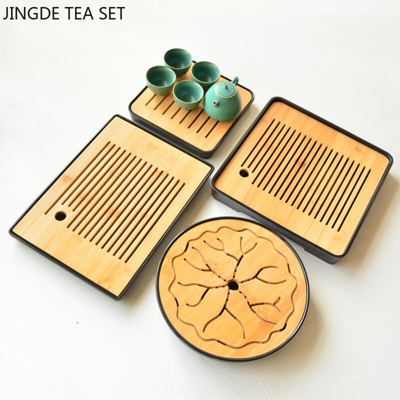 

Бамбуковый поднос для чая JINGDE TEA SET