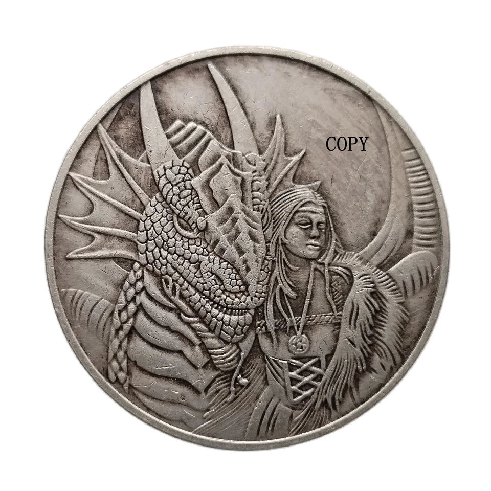 

Посеребренная копия монеты Morgan Dollar