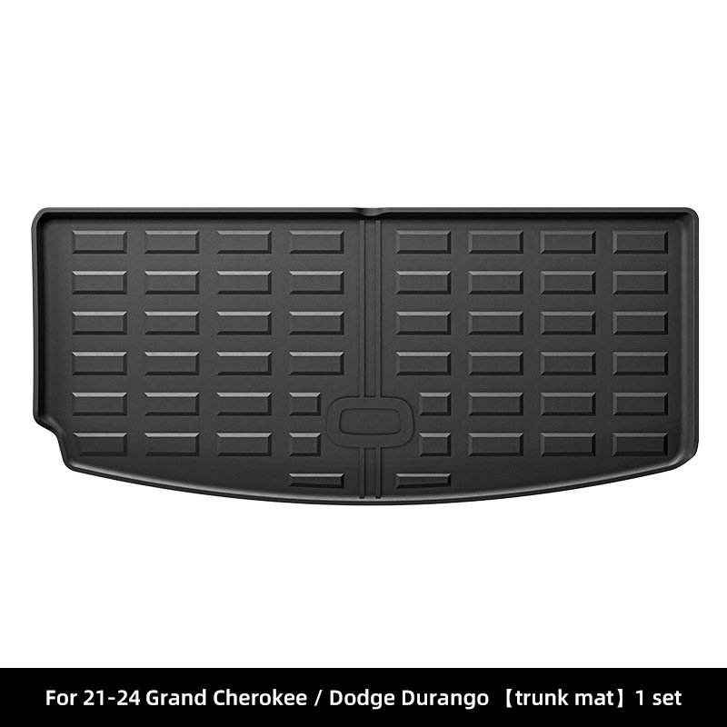 

Автомобильные коврики для JEEP Grand Cherokee L, 3 ряда, 7 сидений, 2021-2024, коврики для груза, подкладка для багажника из ТПЭ, внутренние аксессуары для левого руля