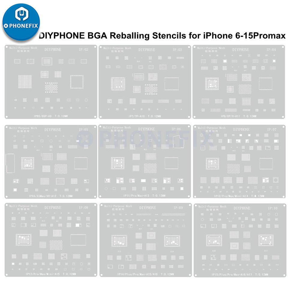 

DIYPHONE Трафарет для реболлинга BGA для iPhone