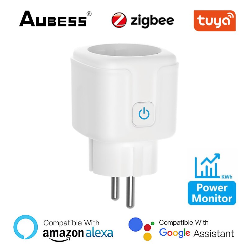 

16A 20A Tuya ZigBee Smart Plug Adapter Монитор питания EU FR Таймер Электрическая розетка через Smart Life Alexa Google Home Яндекс Алиса