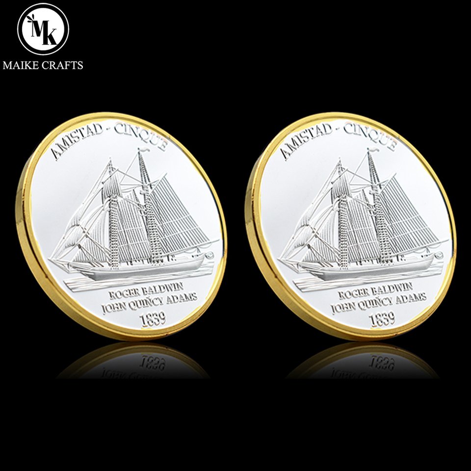 

Памятная монета AMISTAD CINQUE 1839