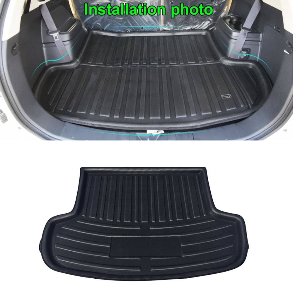 

Коврик для заднего багажника Mitsubishi Outlander PHEV GF ZJ 2013 ~ 2021, 2014 2015 2016 2017 2018 2019 2020 водонепроницаемый напольный коврик, украшение пространства, аксессуары для сапог