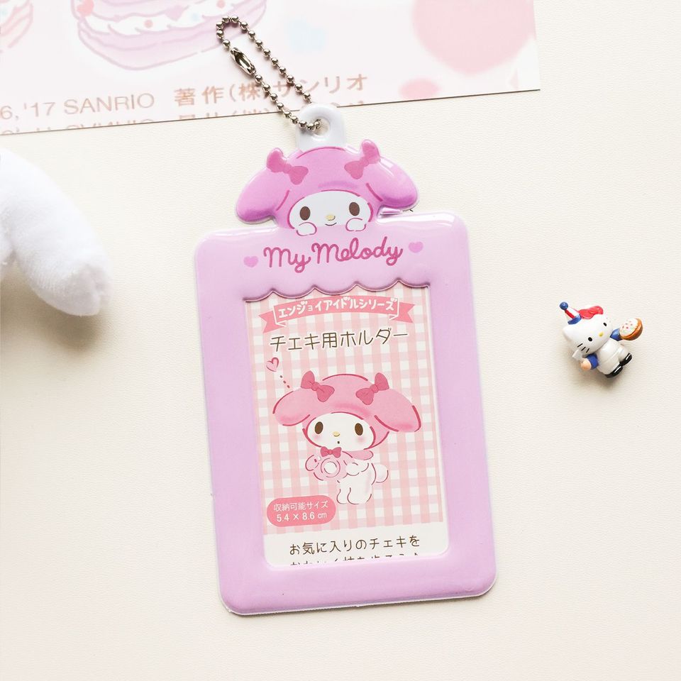 

Sanrio Cinnamoroll hellokitty Kuromi Melody защитный чехол для карты еды студенческий держатель для автобусных карт чехол для хранения брелок