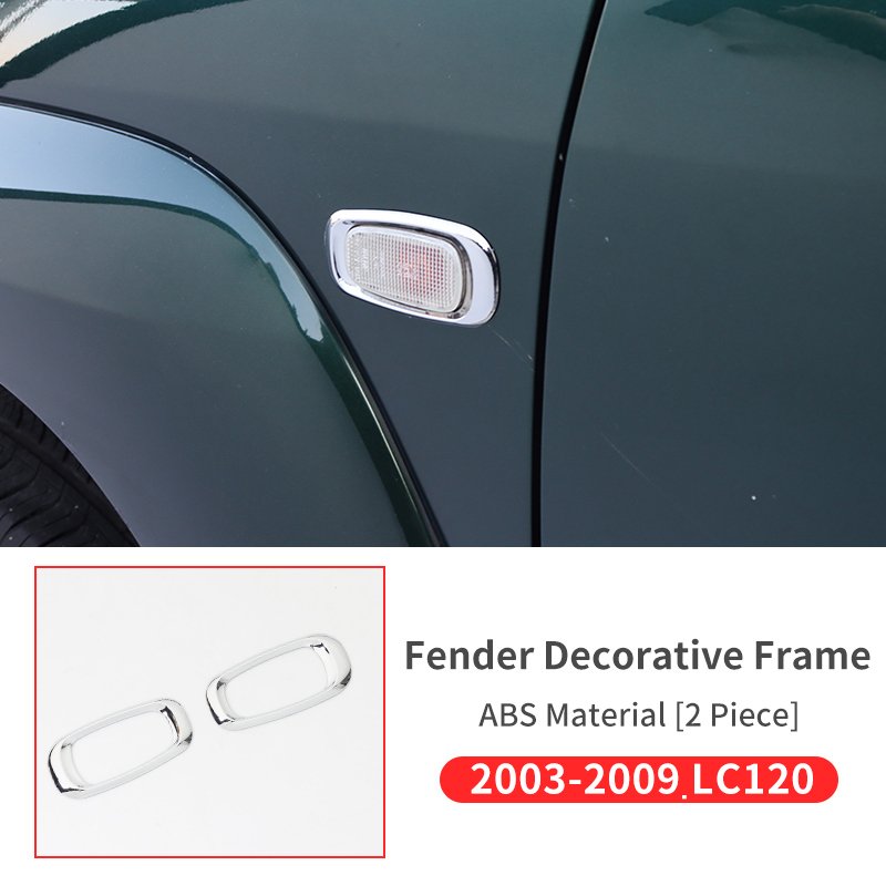 

Для Toyota Land Cruiser Prado 120 2003-2009 годов, декоративная рамка передних и задних противотуманных фар Lc120, модификация боковой фары