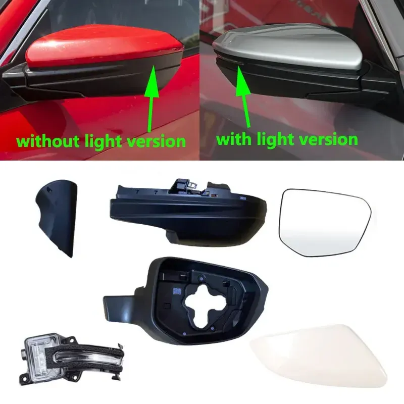 

Для Honda Civic 2016 2017 2018 2019 2020 Автомобильное крыло, дверь, боковое зеркало, нижняя крышка, крышка, внешняя рамка заднего вида, стеклянная линза