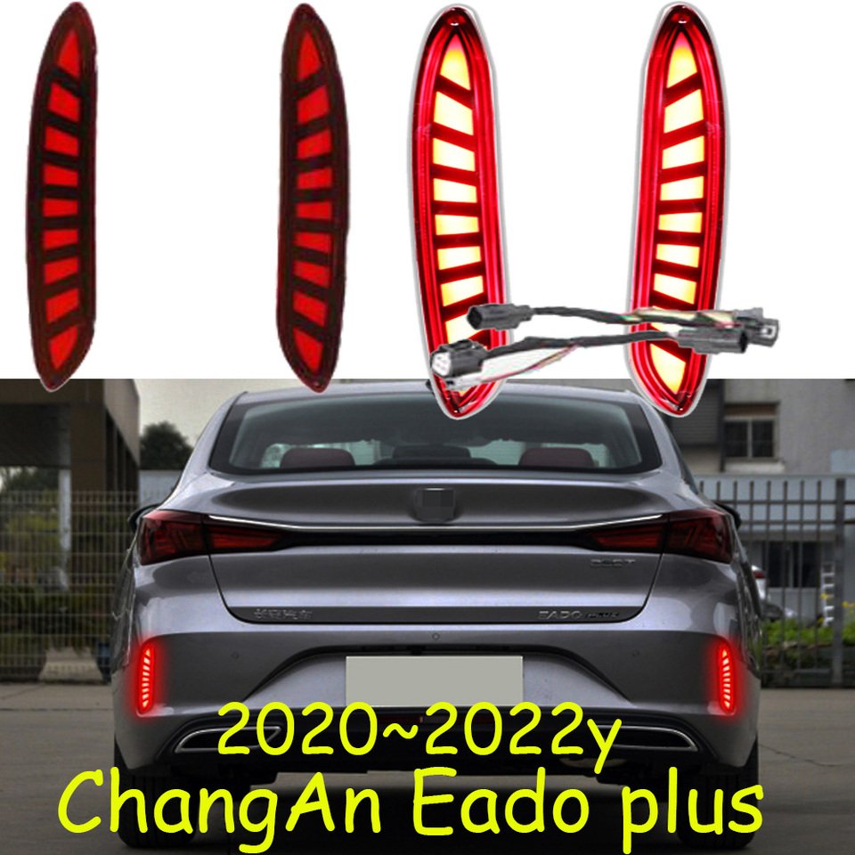 

Задний фонарь на бампере для ChangAn Eado plus, задний фонарь 2020 ~ 2022y, светодиодный задний фонарь Chang An, задний фонарь eado, задний фонарь