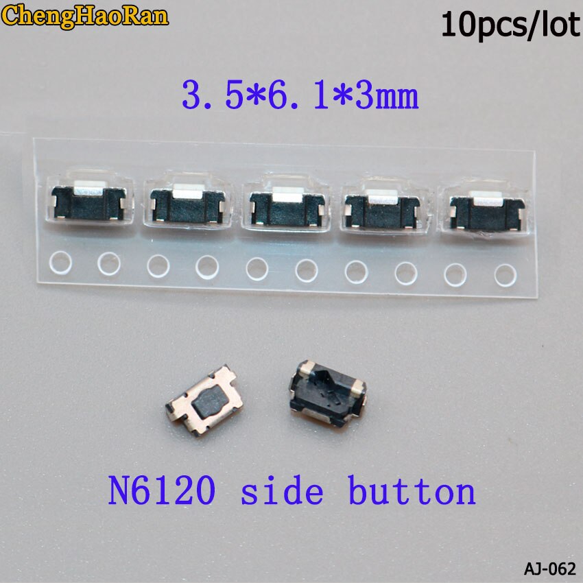

ChengHaoRan 3,5*6,1*3 мм SMD кнопочный переключатель для N6120 Боковая кнопка маленький переключатель слайд переключатель набор из 10