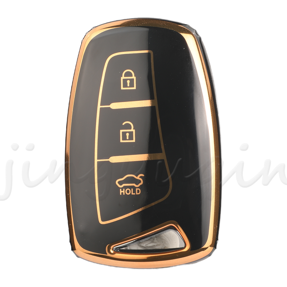 

Чехол JYQ из ТПУ с автоматическим ключом для Hyundai Grandeur HG Sedan Genesis G80 Santa Fe 3DM Grand SantaFe 2018 IX45 EQUUS Azera