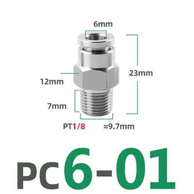

Пневматическая быстроразъемная муфта из нержавеющей стали PC 304