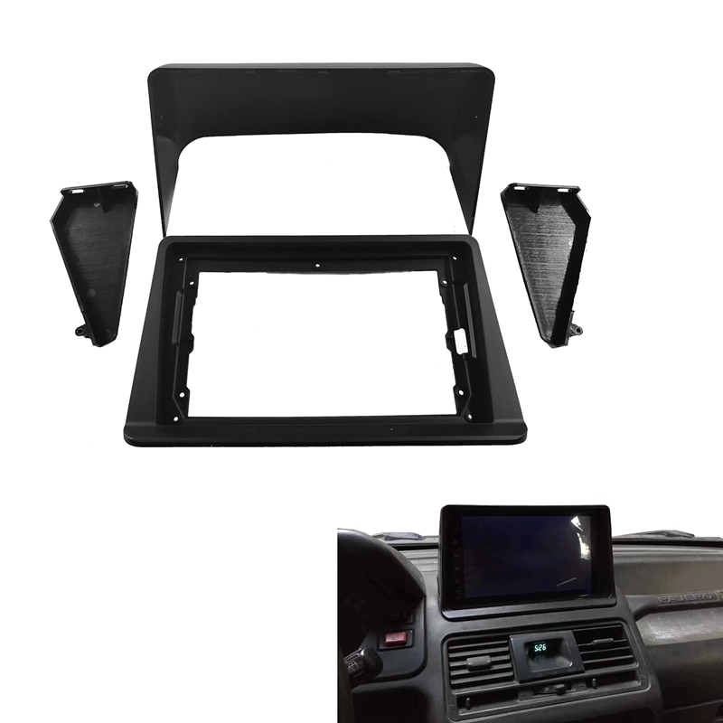 

Автомагнитола 2 Din 9 дюймов для Mitsubishi Pajero Montero V31 Cheetah Kingbox, стерео рамка, адаптер, навигационная панель