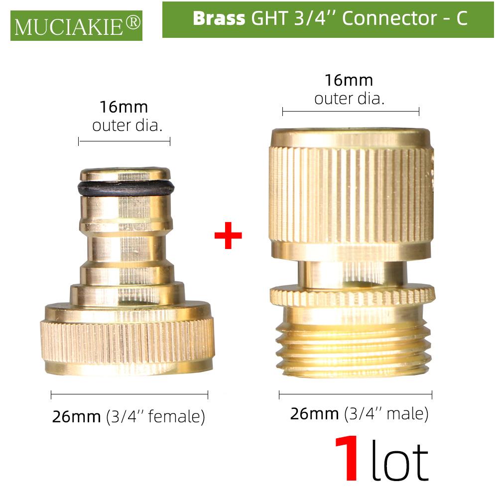 

Латунные соединители для садового шланга MUCIAKIE 3/4''