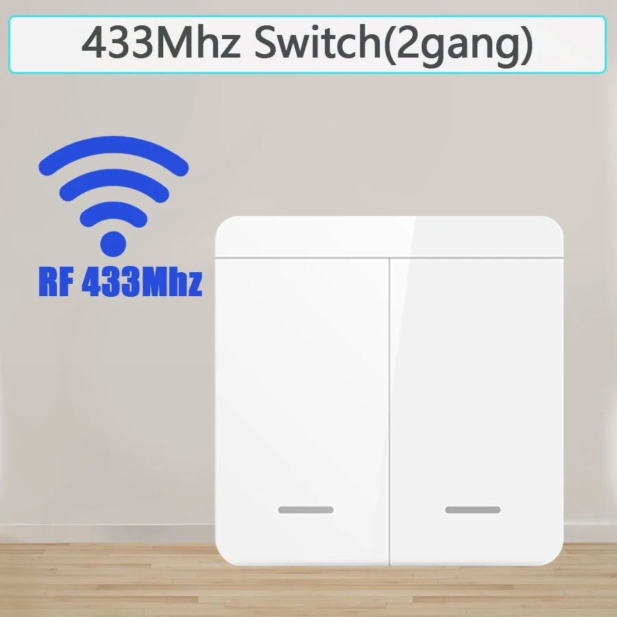 

Беспроводной Настенный Переключатель RF 433 МГц С Дистанционным Управлением 1/2/3Gang Прерыватель Умный Переключатель Освещен...