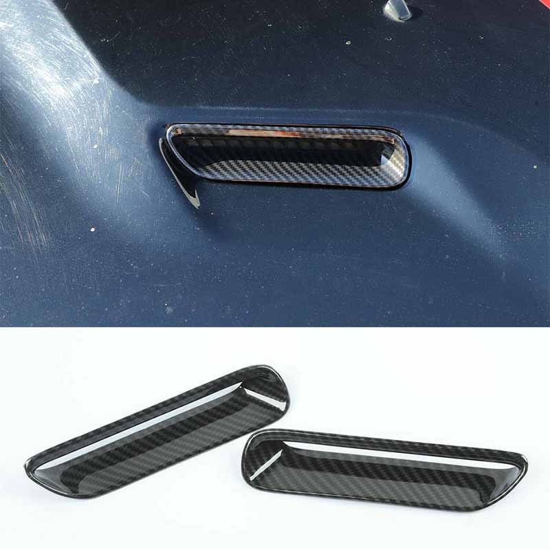 

1 пара, передняя крышка автомобиля из углеродного волокна для Dodge Challenger 2014 2013 2012 2011 2010 2009