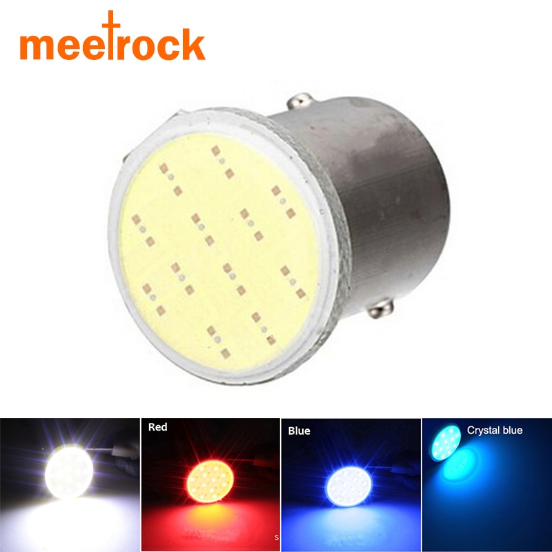 

Meetrock большая cob p21w led 1156 ba15s 12SMD автомобильный светильник белый мото авто хвост парковочная лампа индикатора 12V