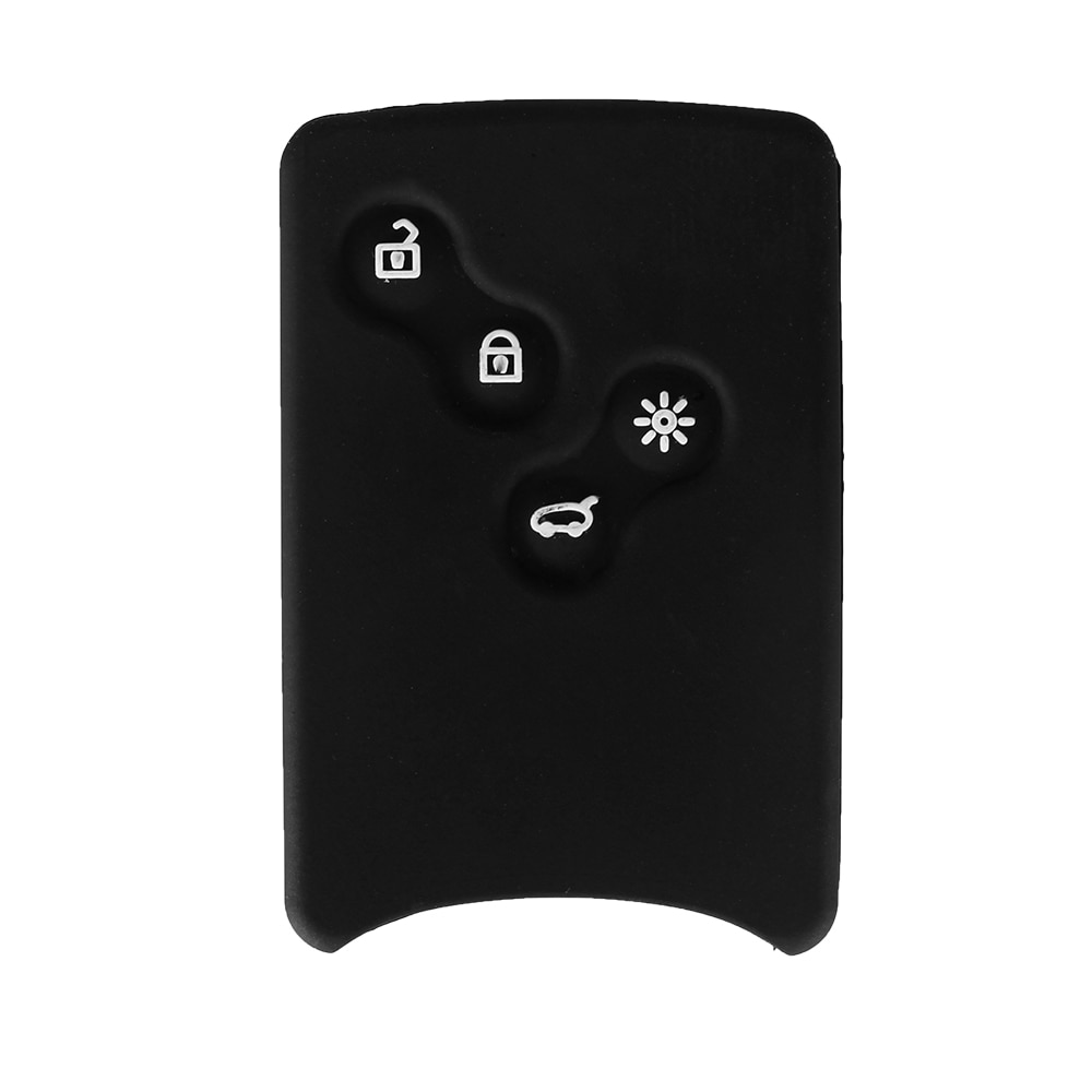 

Dandkey 4-кнопочный силиконовый резиновый чехол для ключей для Renault Clio Logan Megane 2 3 Koleos Scenic, чехол для ключей от автомобиля, брелок для ключей с картой