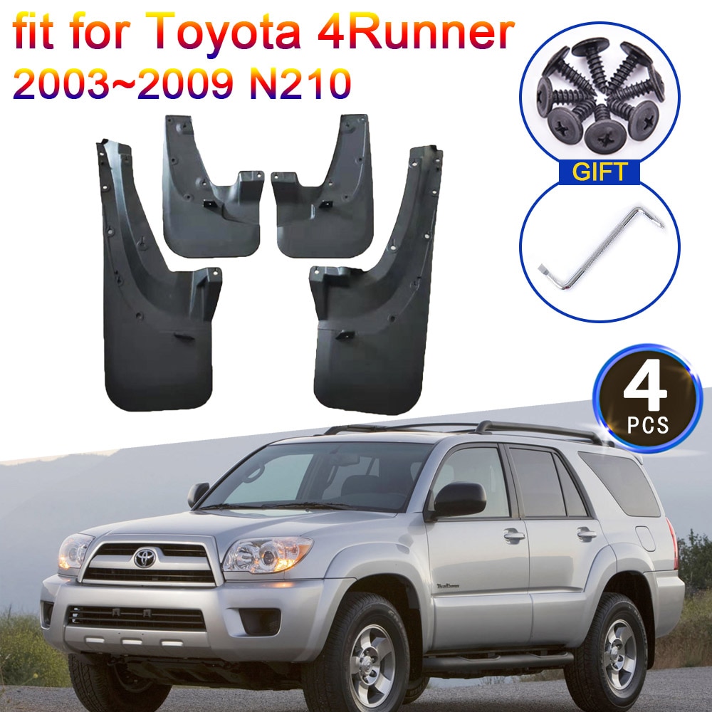 

Брызговики для Toyota 4Runner 2003 2004 2005 2006 2007 2008 2009 N21, расклешенные задние брызговики, брызговики, аксессуары для крыльев