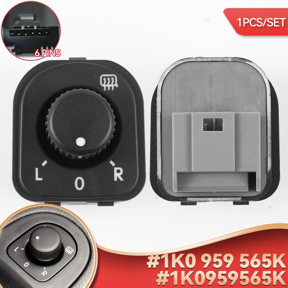 

Ручка переключателя бокового зеркала для VW GTI Rabbit jetta mk5 golf MK5 MK6 Plus tiguan passat b6 CC Seat Alhambra 1K 0959565 К 1К0 959 565К