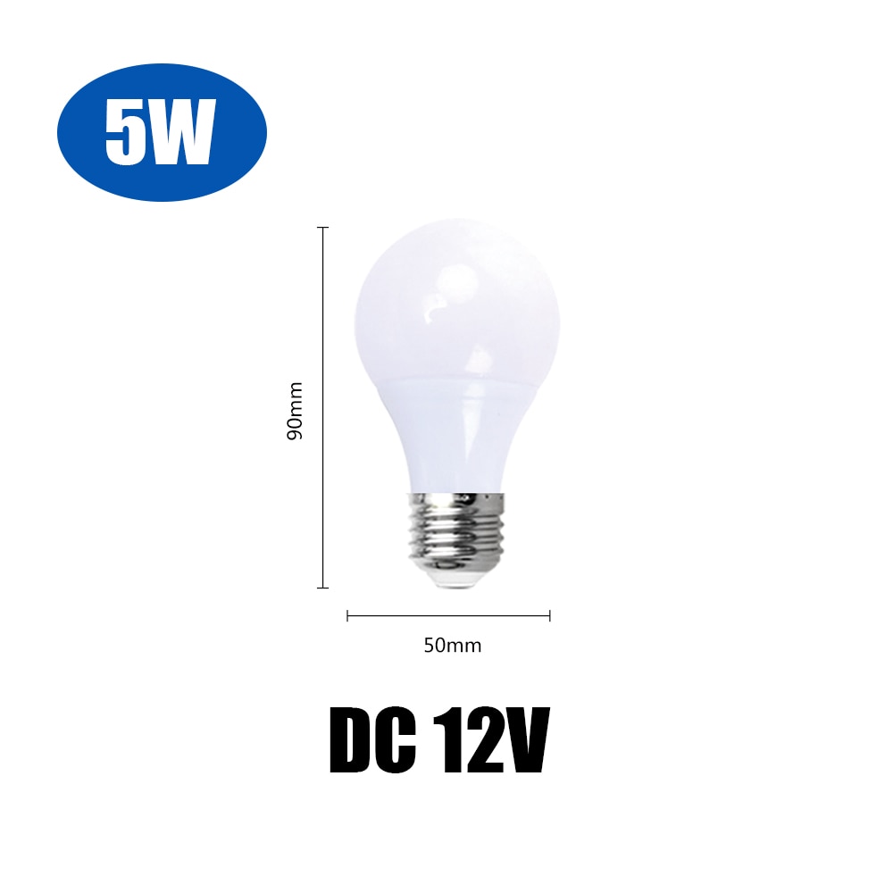 

Светодиодная лампа Heetech E27 DC 12V 3W-36W