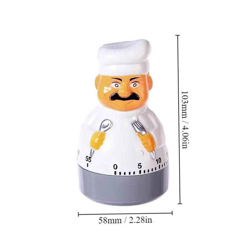 

Кухонный таймер механический разноцветный