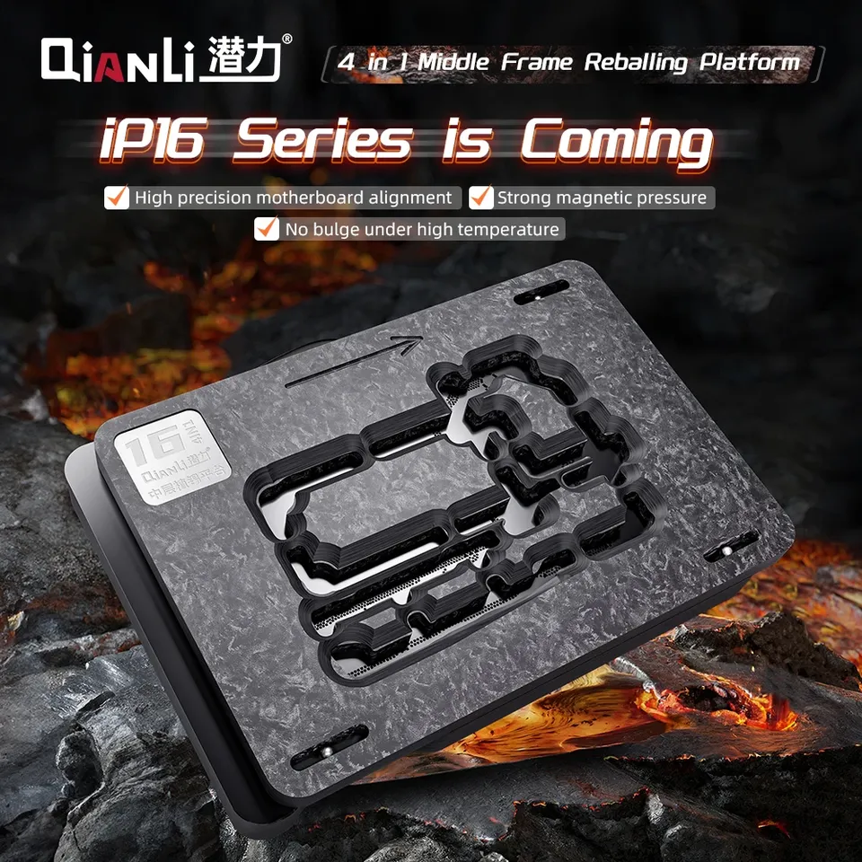

PHONEFIX QianLi ip16 4-в-1 платформа для реболлинга iPhone X-16 Pro Max