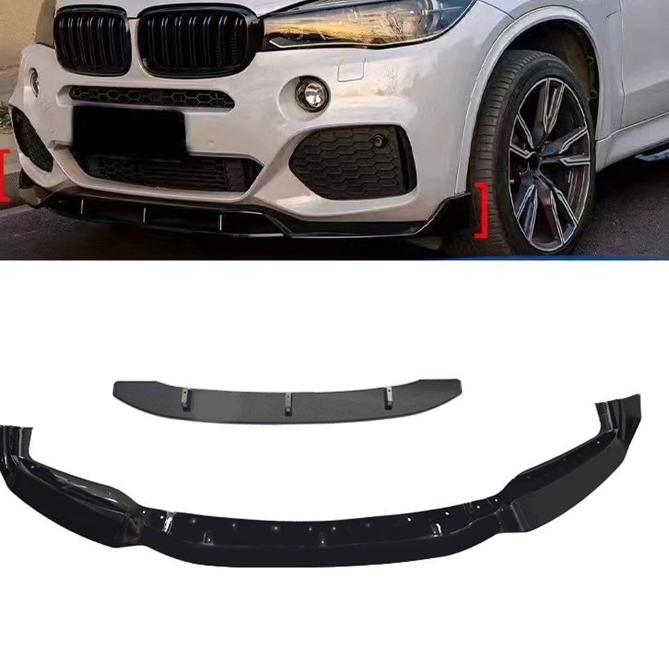 

Спойлер на передний бампер для BMW X6 F16 M Sport 2015-2019, глянцевый черный нижний сплиттер, комплект защиты кузова