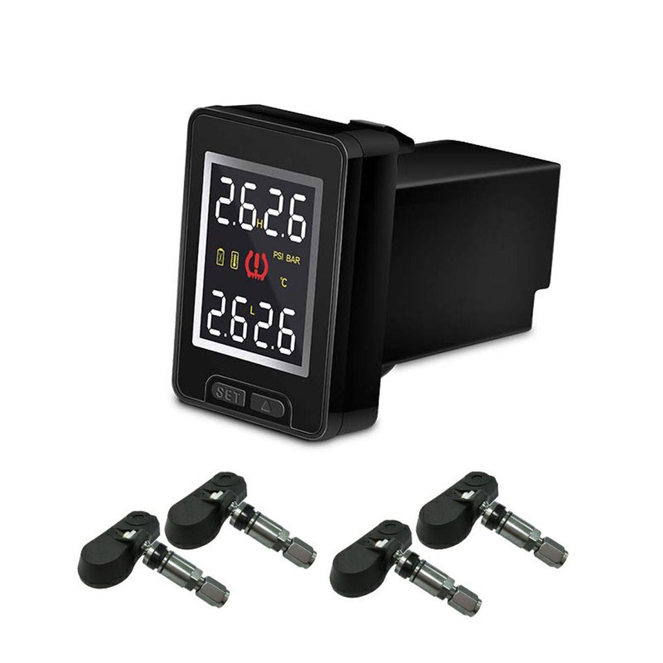 

U912 TPMS Беспроводная автомобильная система контроля давления в шинах с 4 внешними датчиками ЖК-монитор для Toyota Land Cruiser Camry