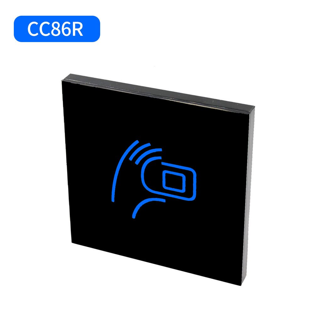 

NFC Водонепроницаемая стеклянная панель с подсветкой RS485, двойные частоты 125 кГц 13,56 МГц, рчид-карта, управление доступом, ведомый считыватель Wiegand 26 34