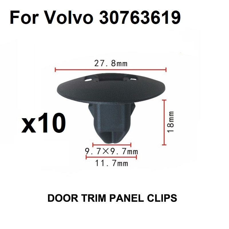 

X10pcs для VOLVO OEM 08-16 XC70 передний бампер решетка-Отражатель панель Клип 30763619 Новый