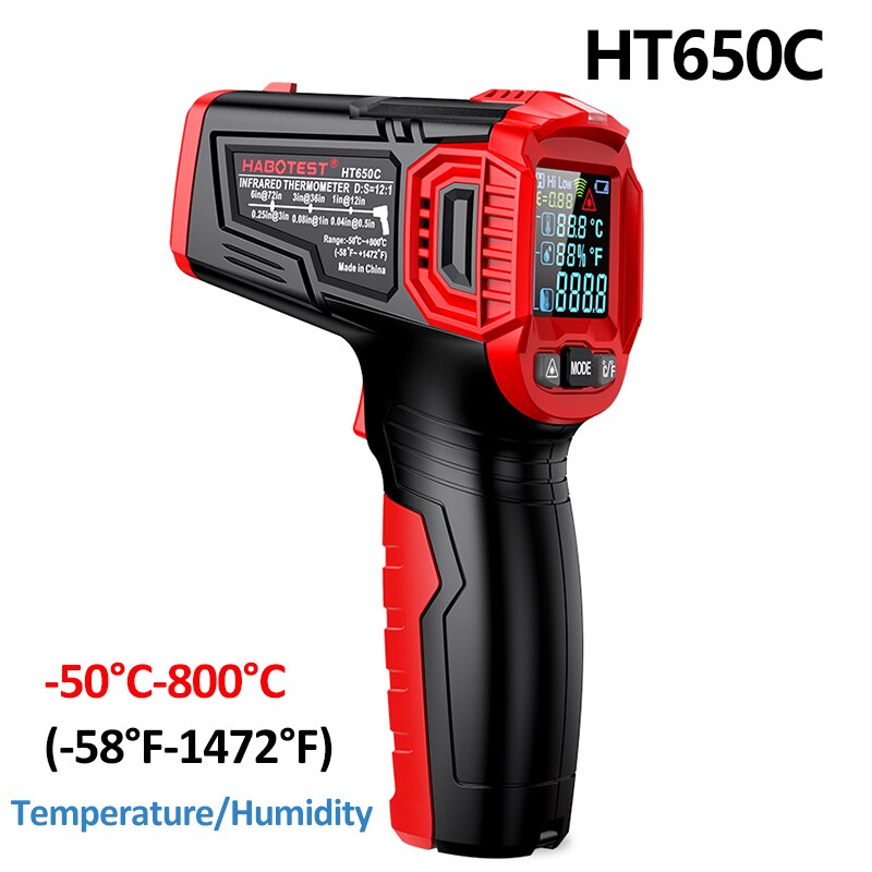

TELEHILL Промышленный инфракрасный термометр 380°C/550°C/800°C