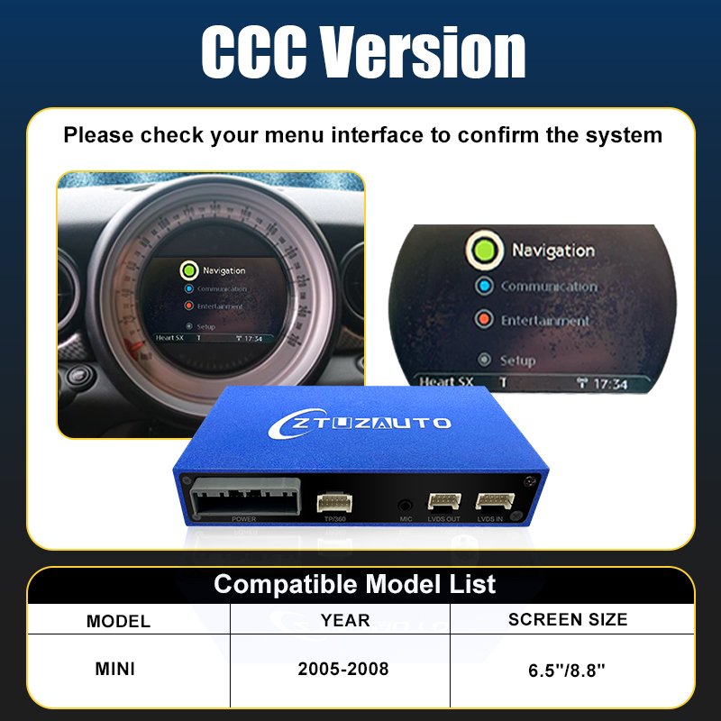 

Беспроводной CarPlay Android Auto для BMW Mini R55 R56 R57 R58 R59 R60 R61 F54 F55 Clubman Countryman Hardtop John Cooper Works Box