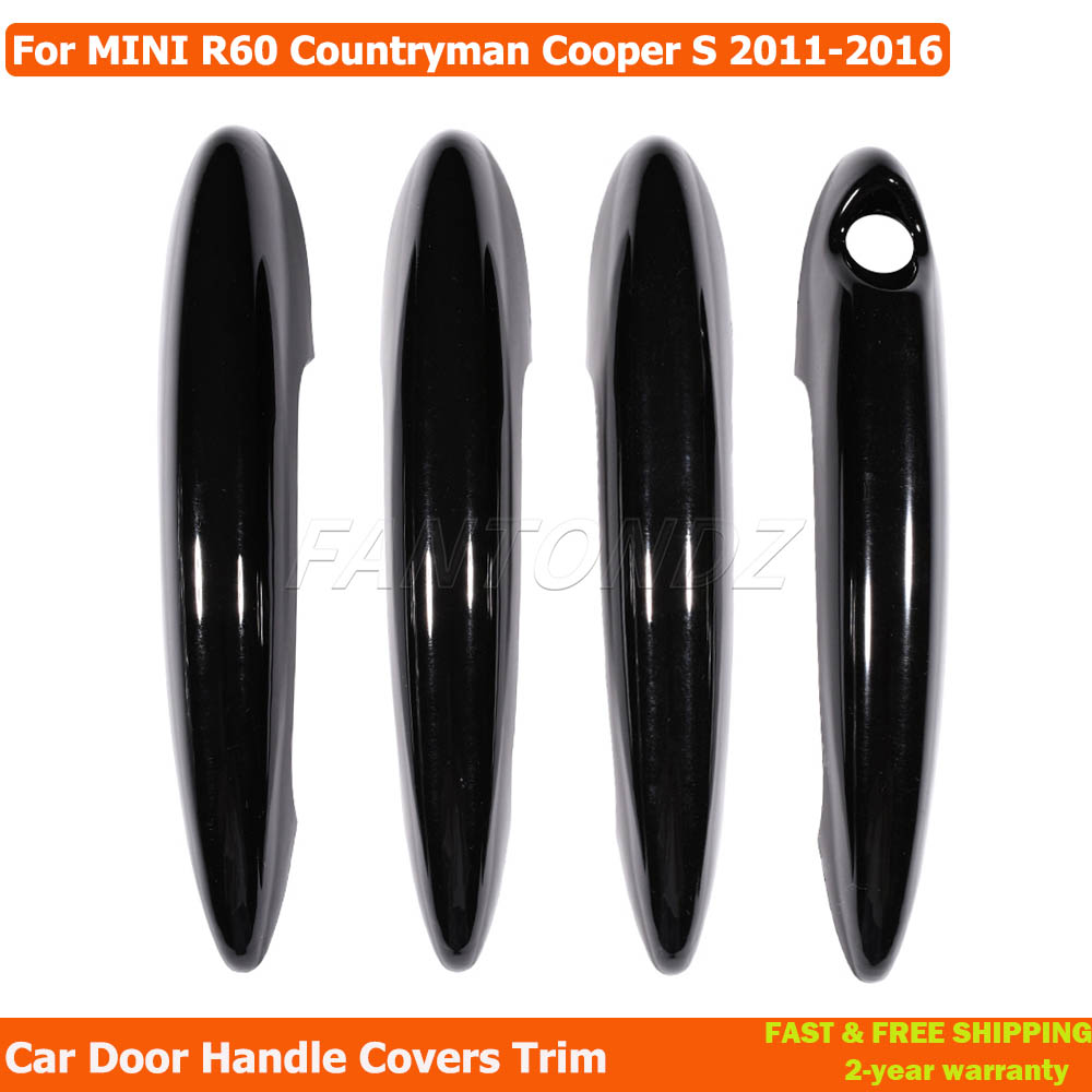 

Наклейка на внешнюю дверную ручку для MINI R60 Countryman Cooper S 2011-2016, 4 шт./компл., накладки на дверные ручки автомобиля, отделка
