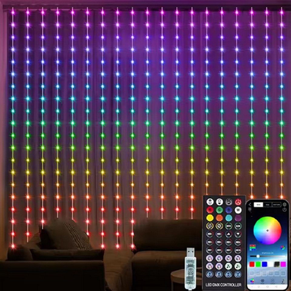 

3M RGB светодиодные занавески