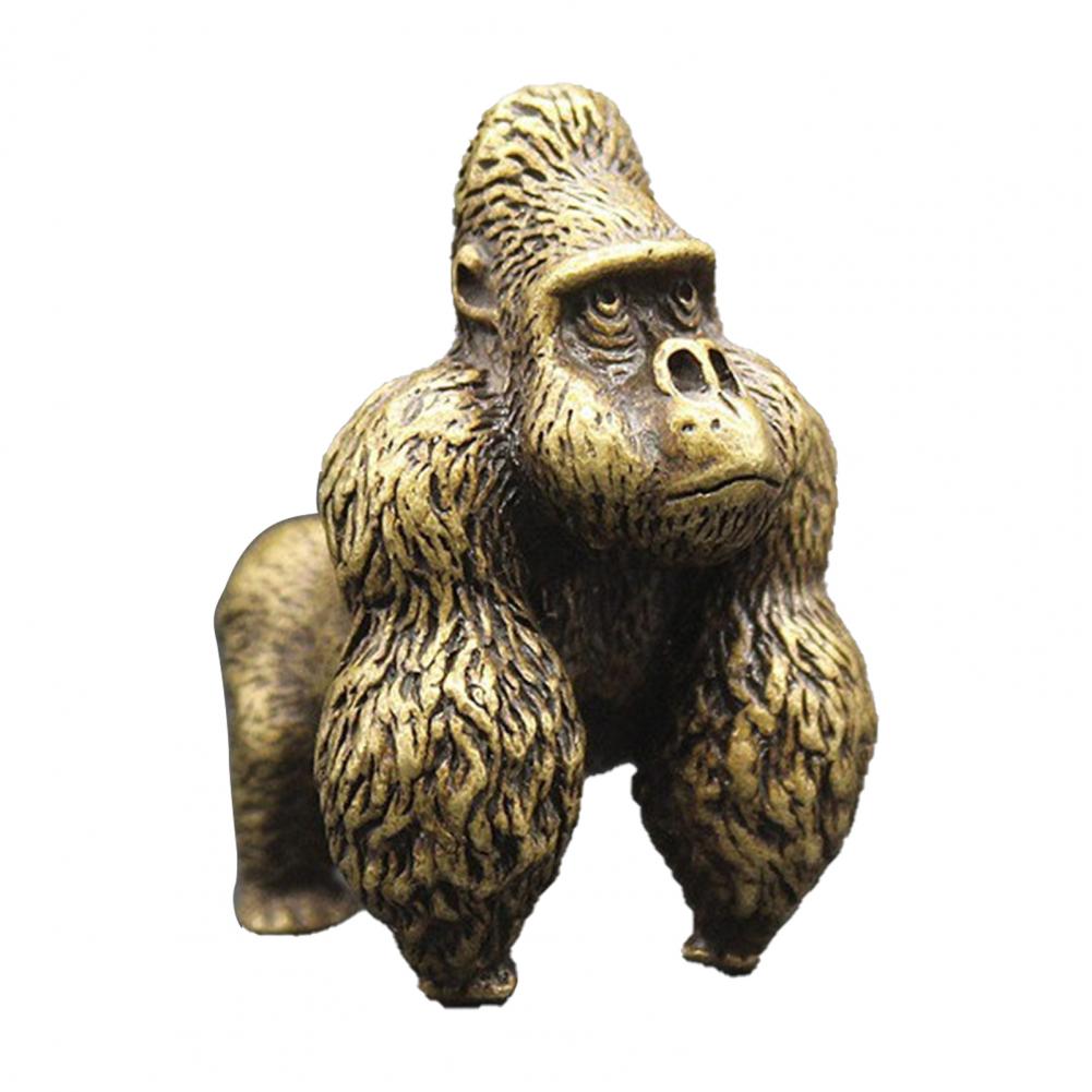 

Статуэтка гориллы декоративная фигурка Gorilla отдельно стоящая Медная скульптура Gorilla с яркой гравировкой украшение Gorilla домашний декор