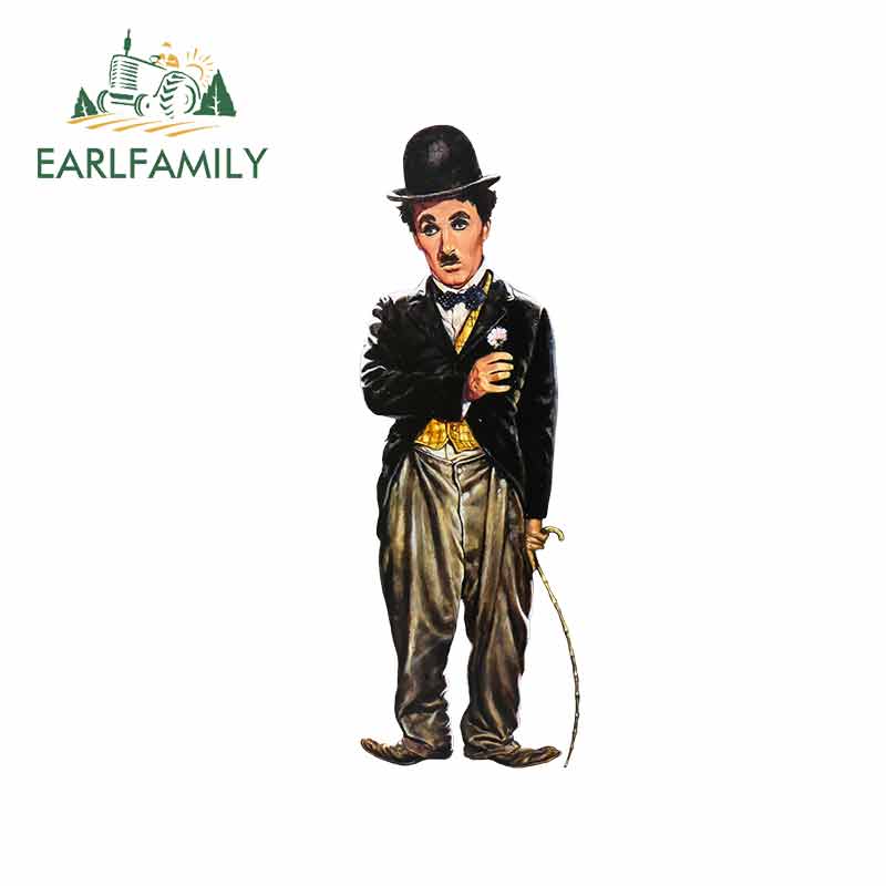 

EARLFAMILY 13 см x 4,8 см для Чарли Чаплин наклейки на автомобиль «сделай сам» стикеры модные наклейки 3D Водонепроницаемый окклюзий Декор от царапин