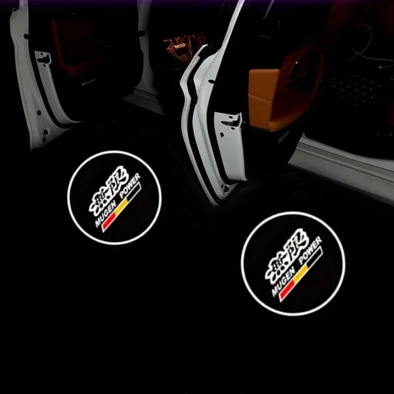 

2 шт. для Honda Mugen Jazz Fit Accord CRZ Vezel Civic CRV Insight Crosstour H-RV NSX автомобильный дверной проектор светодиодный теневой свет