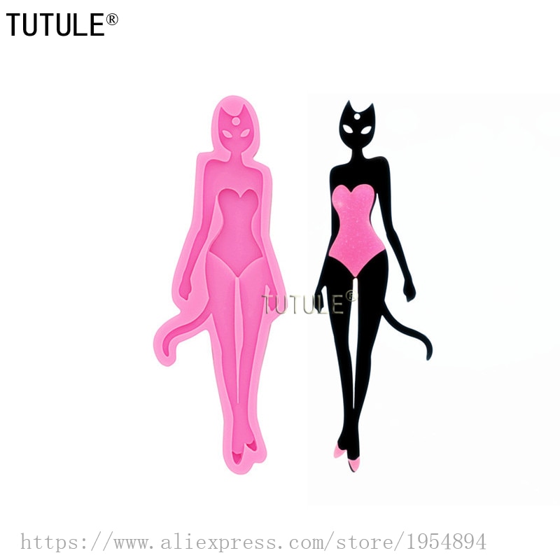 

Силиконовая форма для брелоков Miss Bikini Cat