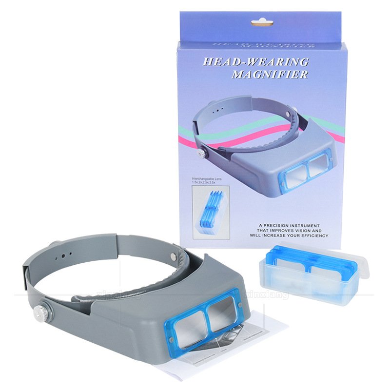 

Профессиональная Лупа Optivisor, увеличительное стекло с 4 линзами, 1,5x2, 5x 3,5x, для ремонта и сварки ювелирных изделий