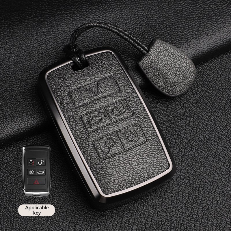 

Кожаный чехол для ключей из алюминиевого сплава для Land Rover Range Rover Discovery 5 Sport Land Rover Defender Accessories