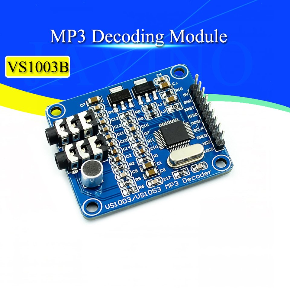 

VS1003B VS1053 Модуль декодирования MP3, головка микрофона, аксессуары для макетной платы микроконтроллера STM32