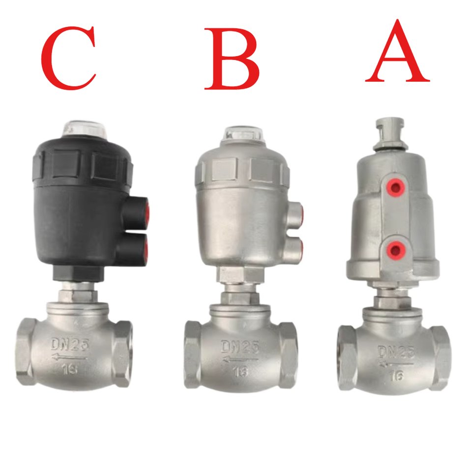 

Пневматический запорный клапан 1/2" 3/4" 1" BSPT из нержавеющей стали 304