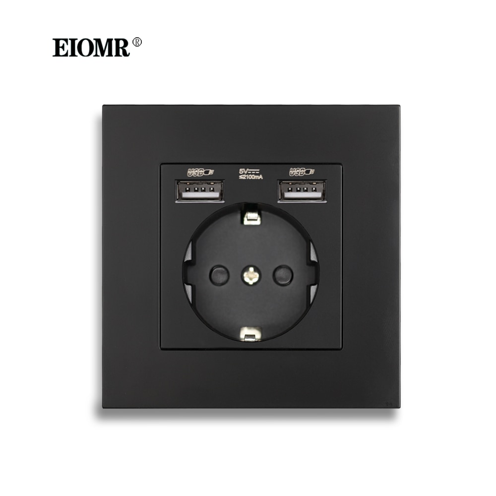 

EIOMR Розеточка с двумя портами USB