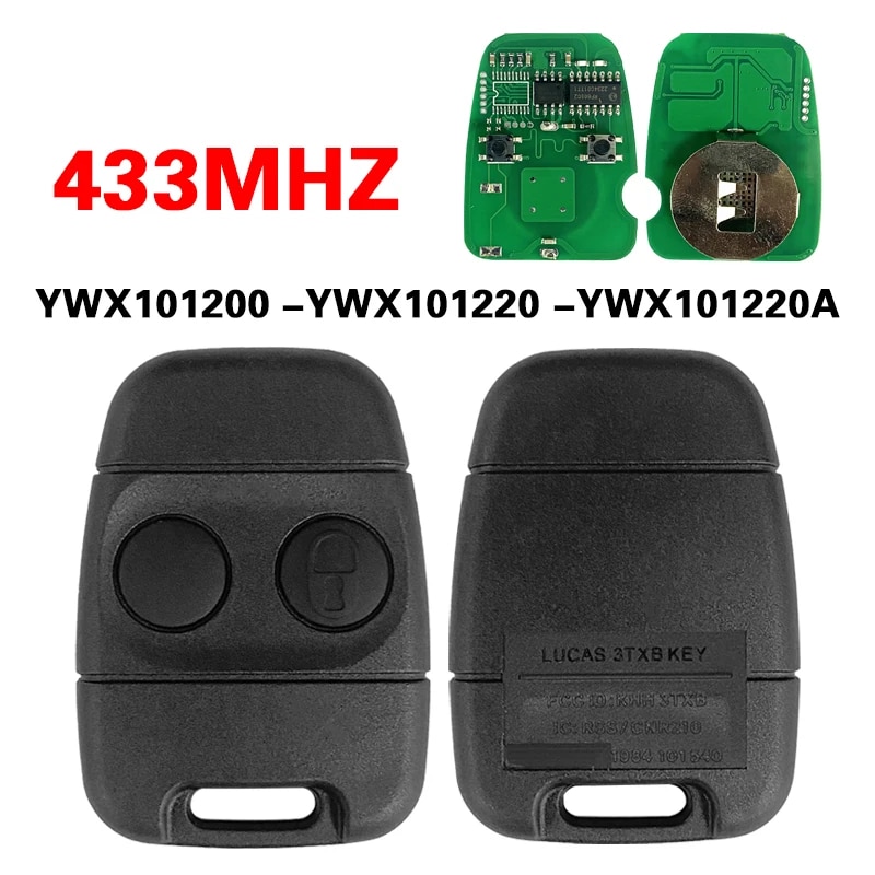 

Послепродажный 2-кнопочный ключ CN004042 для Land Rover Defender Freelander MG TF ZR ZS Remote 433 Mhz KHH 3TXB YWX101200 YWX101220