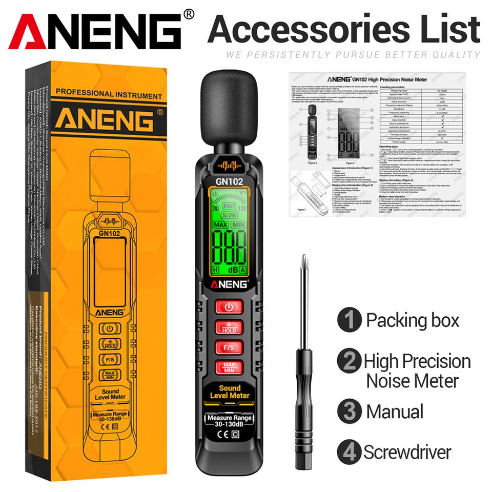 

ANENG GN102 Шумомер