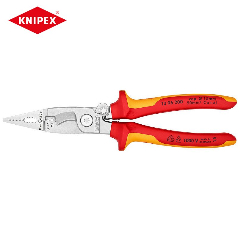 

KNIPEX 13 96 200 Плоскогубцы для электрики