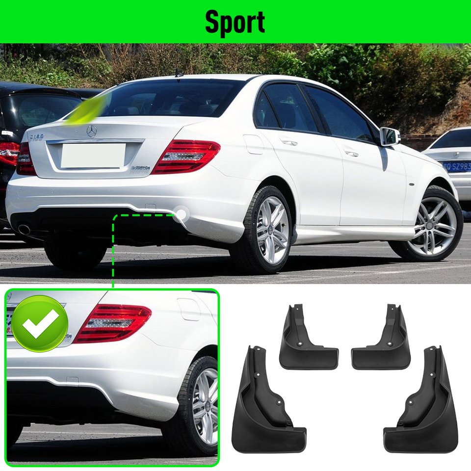 

Для Mercedes BENZ C Class W204 Sport 2012-2013 крылья брызговики брызговики автомобильные аксессуары
