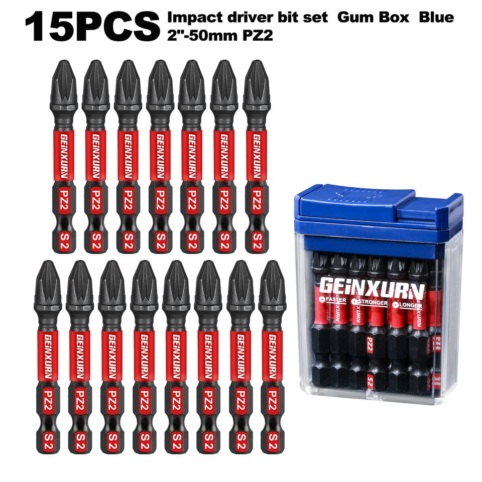 

Geinxurn набор магнитных отверток S2 PZ1/PZ2/PZ3 15 шт.