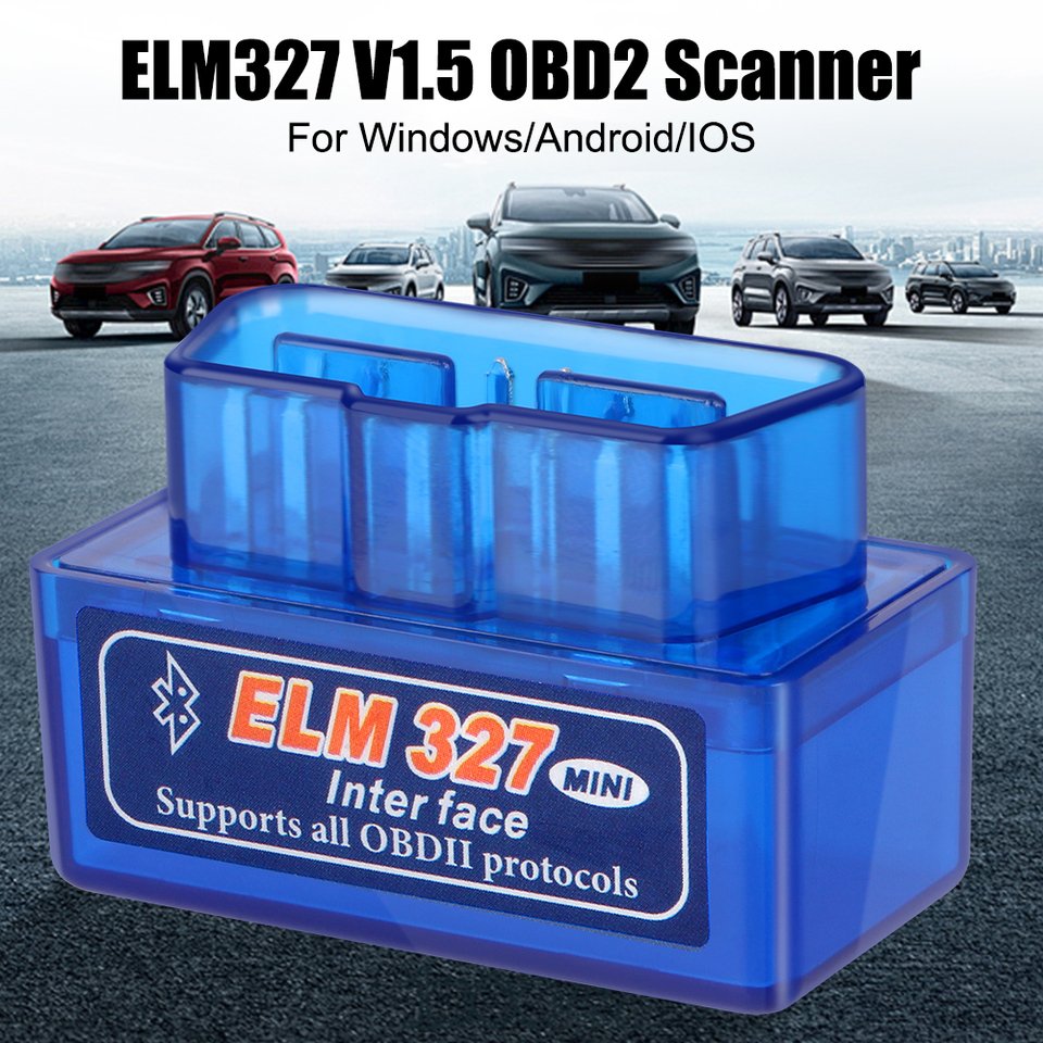 

Адаптер интерфейса OBD2, ELM327, Bluetooth V1.5, считыватель кодов для IOS/Android, мини-сканер диагностики автомобиля